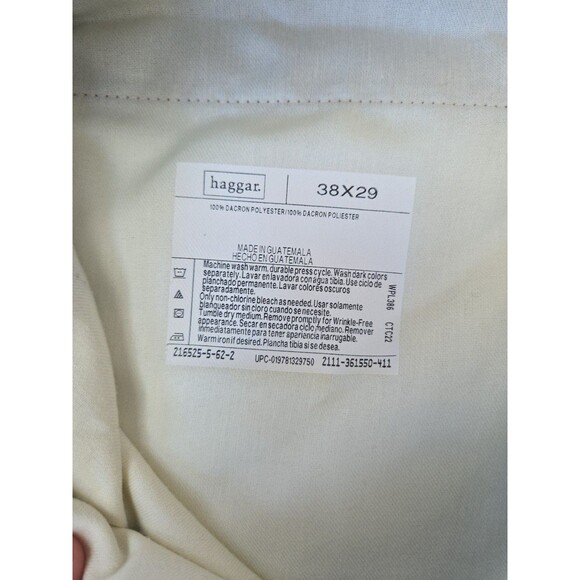 #46 Haggar select no iron cotton men's pants 38x29 Tan Dacron polyester 38x29 - Picture 3 of 4